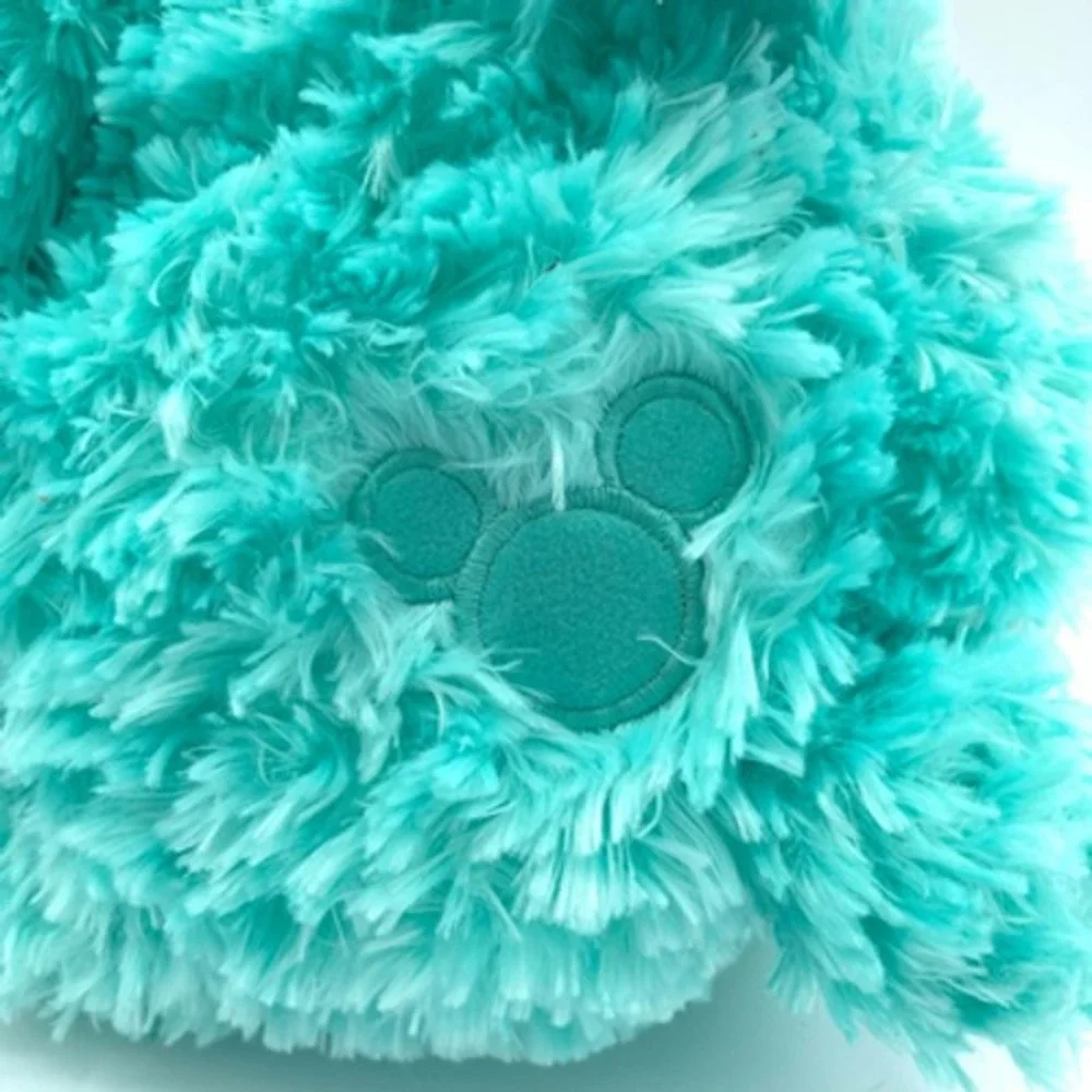 Disneyland Disney Hidden Mickey Pre-Duffy Aqua Mint Plush Teddy Bear‎ NWT Rare
